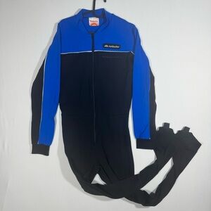 Vintage Sunbuster Women’s Full Body Jumpsuit 70s 80s Nylon Ski Cycling Racing‎ M